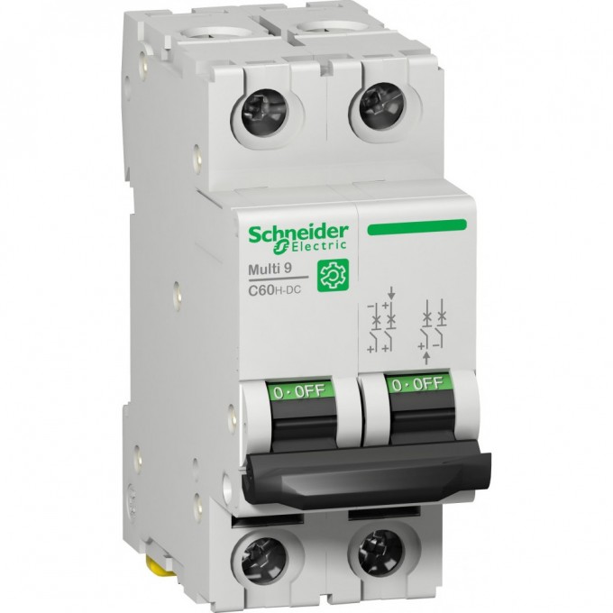 Автоматический выключатель SCHNEIDER ELECTRIC MULTI 9 C60H-DC 2П 16A C M9U21216