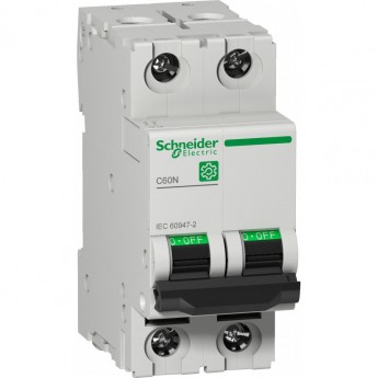 Автоматический выключатель SCHNEIDER ELECTRIC MULTI 9 C60N 2П 10A C