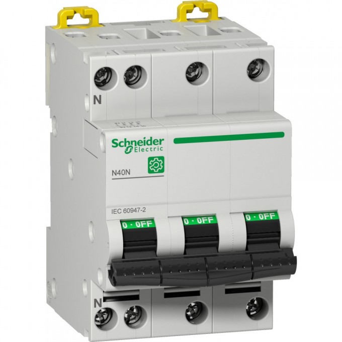 Автоматический выключатель SCHNEIDER ELECTRIC MULTI 9 N40N 3П+Н 10kA 16А С M9P22716