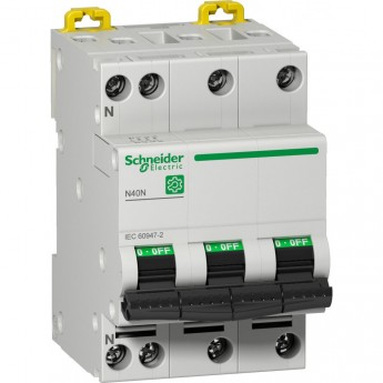 Автоматический выключатель SCHNEIDER ELECTRIC MULTI 9 N40N 3П+Н 10kA 40А С