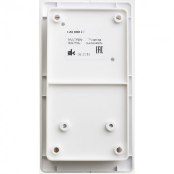 Блок SCHNEIDER ELECTRIC GLOSSA: розетка с заземлением со шторками + 1-клавишный выключатель белый