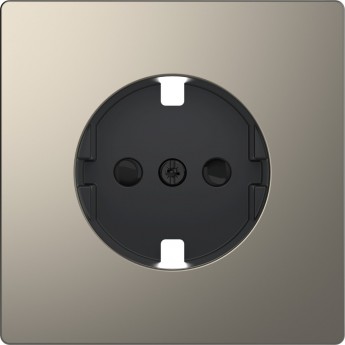 Центральная накладка SCHNEIDER ELECTRIC MERTEN D-LIFE для механизма розетки, НИКЕЛЬ