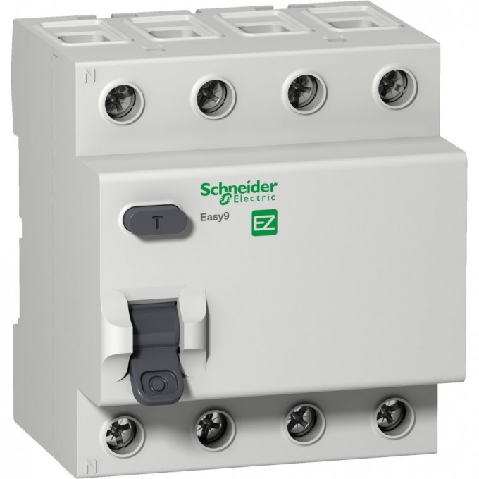 Дифференциальный выключатель (УЗО) SCHNEIDER ELECTRIC EASY 9 4П 40А 100мА AC 230В =S= EZ9R54440