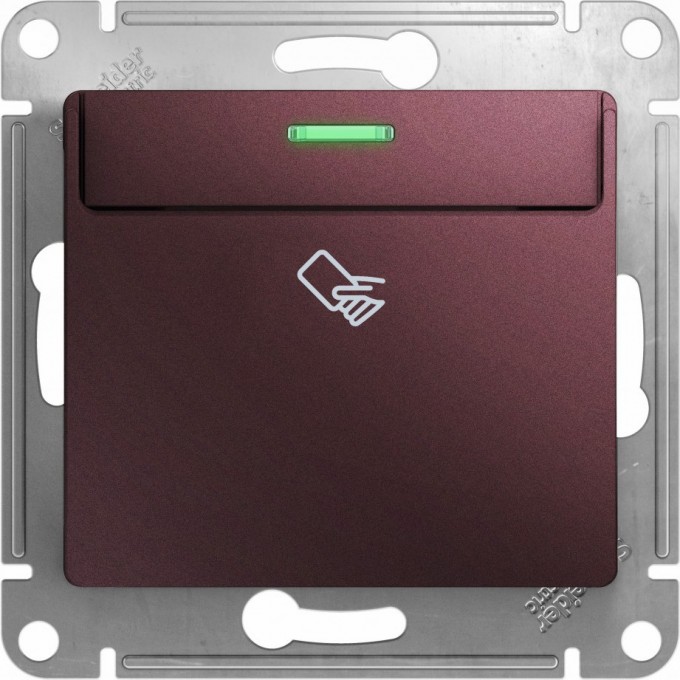 Карточный выключатель SCHNEIDER ELECTRIC GLOSSA, механизм, БАКЛАЖАНОВЫЙ GSL001169