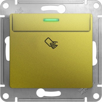 Карточный выключатель SCHNEIDER ELECTRIC GLOSSA,10AX, механизм, ФИСТАШКОВЫЙ