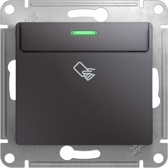 Карточный выключатель SCHNEIDER ELECTRIC GLOSSA,10AX, механизм, ГРАФИТ