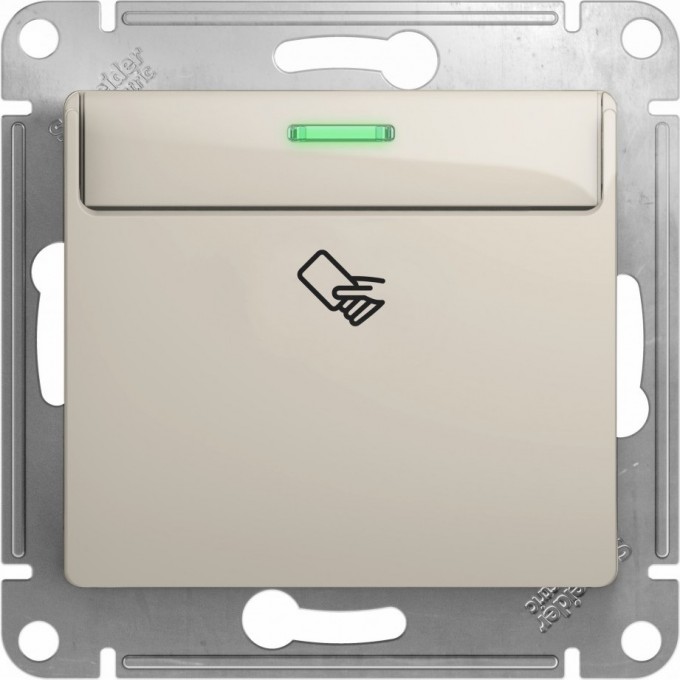 Карточный выключатель SCHNEIDER ELECTRIC GLOSSA,10AX, механизм, МОЛОЧНЫЙ GSL000969