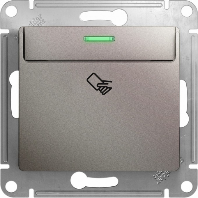 Карточный выключатель SCHNEIDER ELECTRIC GLOSSA,10AX, механизм, ПЛАТИНА GSL001269