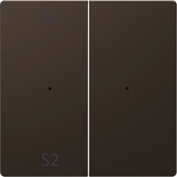 Клавиша двойная с символами MERTEN D-LIFE PLUSLINK с S1/S2, пусто, МОККО, SD Клавиша двойная с символами MERTEN D-LIFE PLUSLINK с S1/S2, пусто, МОККО, SD