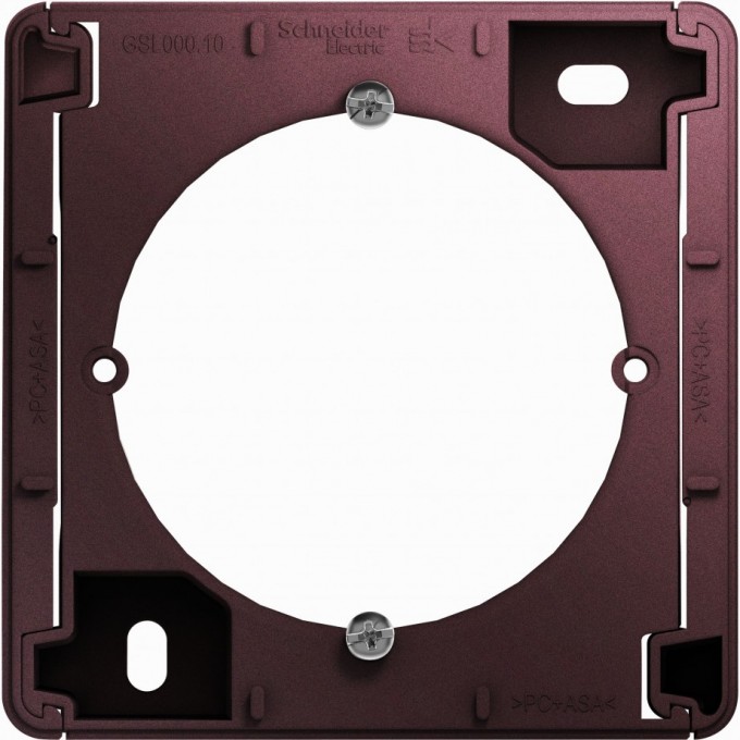Коробка для наружного монтажа GLOSSA, БАКЛАЖАНОВЫЙ GSL001100 Коробка для наружного монтажа GLOSSA, БАКЛАЖАНОВЫЙ GSL001100