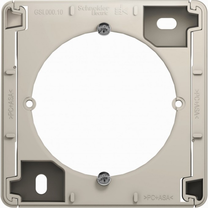 Коробка для наружного монтажа GLOSSA, МОЛОЧНЫЙ GSL000900 Коробка для наружного монтажа GLOSSA, МОЛОЧНЫЙ GSL000900