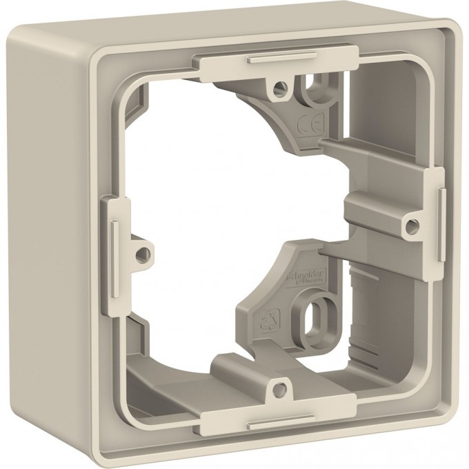 Коробка для открытой установки SCHNEIDER ELECTRIC UNICA NEW, 1-постовая, бежевый NU800244 Коробка для открытой установки SCHNEIDER ELECTRIC UNICA NEW, 1-постовая, бежевый NU800244