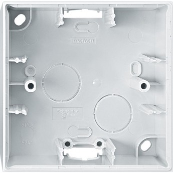 Корпус MERTEN M-ELEGANCE для открытого монтажа 1 пост,ПОЛ.БЕЛЫЙ,SM