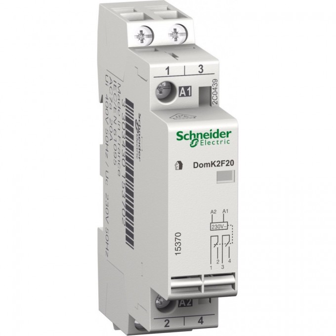 Модульный контактор SCHNEIDER ELECTRIC EASY9 CT 20A 2НО 230/250В АС 50ГЦ 15370 Модульный контактор SCHNEIDER ELECTRIC EASY9 CT 20A 2НО 230/250В АС 50ГЦ 15370