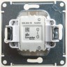 Нажимная кнопка SCHNEIDER ELECTRIC GLOSSA, сх.1, 10АХ, механизм, перламутр GSL000615