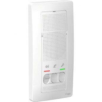 Переговорное устройство (домофон) SCHNEIDER ELECTRIC BLANCA, с настенным монтажом, 4,5В, белый