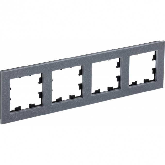 Рамка 4-постовая SCHNEIDER ELECTRIC ATLASDESIGN NATURE, мрамор айс грей ATN343204 Рамка 4-постовая SCHNEIDER ELECTRIC ATLASDESIGN NATURE, мрамор айс грей ATN343204