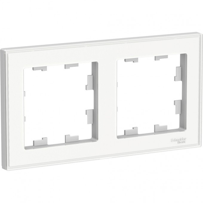 Рамка SCHNEIDER ELECTRIC ATLAS DESIGN ART 2-постовая, белый ATN200102