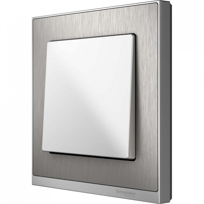 Рамка SCHNEIDER ELECTRIC M-PURE DECOR 1 пост, нержавеющая сталь/алюминий, SM MTN4010-3646 Рамка SCHNEIDER ELECTRIC M-PURE DECOR 1 пост, нержавеющая сталь/алюминий, SM MTN4010-3646