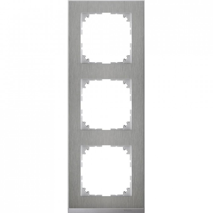 Рамка SCHNEIDER ELECTRIC M-PURE DECOR 3 поста, нержавеющая сталь/алюминий, SM MTN4030-3646 Рамка SCHNEIDER ELECTRIC M-PURE DECOR 3 поста, нержавеющая сталь/алюминий, SM MTN4030-3646