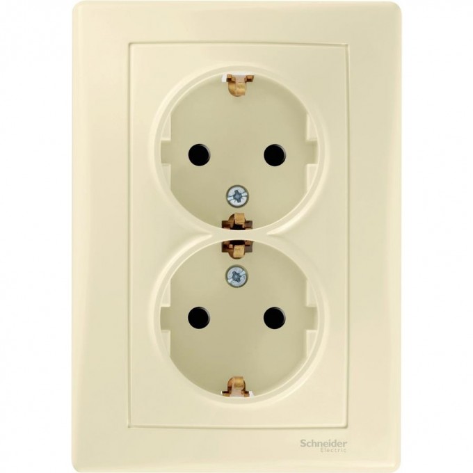 Розетка двойная SCHNEIDER ELECTRIC SEDNA, с зазем. конт., с защит. шторками, 16А, 250В, бежевый SDN3000747 Розетка двойная SCHNEIDER ELECTRIC SEDNA, с зазем. конт., с защит. шторками, 16А, 250В, бежевый SDN3000747