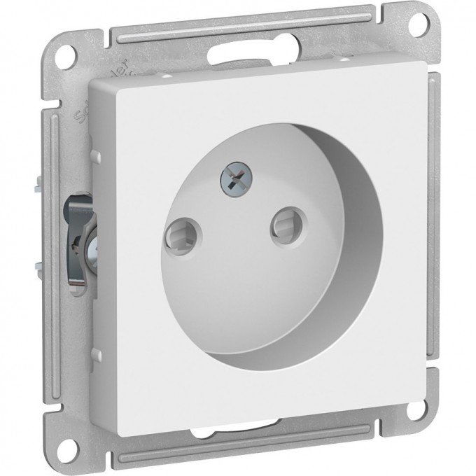 Розетка SCHNEIDER ELECTRIC ATLASDESIGN без заземления, со шторками, механизм, белый ATN000149 Розетка SCHNEIDER ELECTRIC ATLASDESIGN без заземления, со шторками, механизм, белый ATN000149