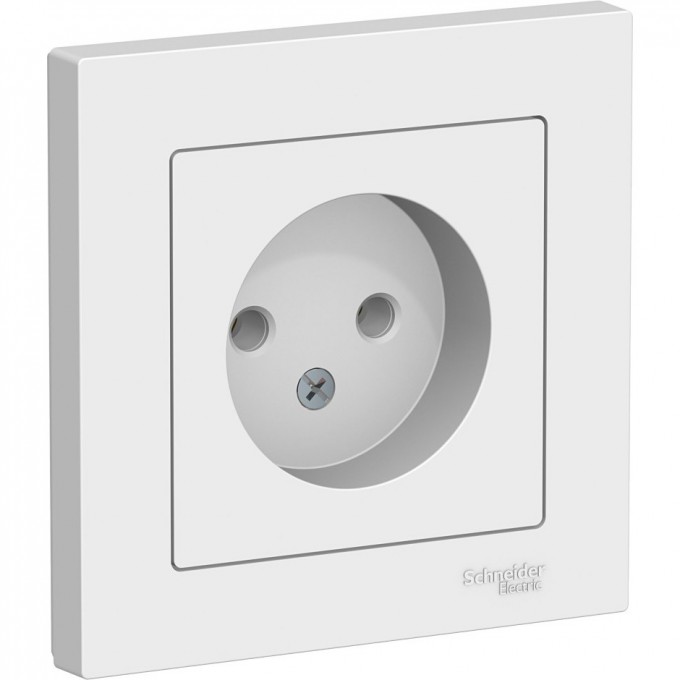 Розетка SCHNEIDER ELECTRIC ATLASDESIGN без заземления, в сборе, белый ATN000140 Розетка SCHNEIDER ELECTRIC ATLASDESIGN без заземления, в сборе, белый ATN000140