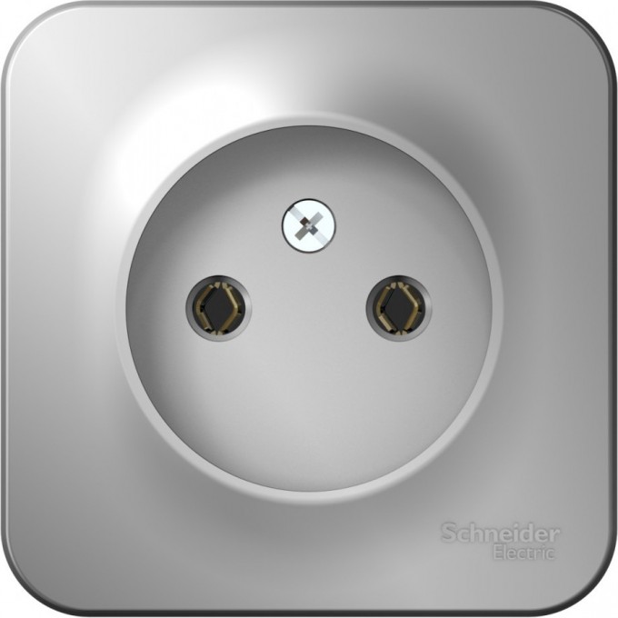 Розетка SCHNEIDER ELECTRIC BLANCA без заземления, без шторок, с изолирующей пластиной, 16А, 250В, алюминий BLNRA000113 Розетка SCHNEIDER ELECTRIC BLANCA без заземления, без шторок, с изолирующей пластиной, 16А, 250В, алюминий BLNRA000113