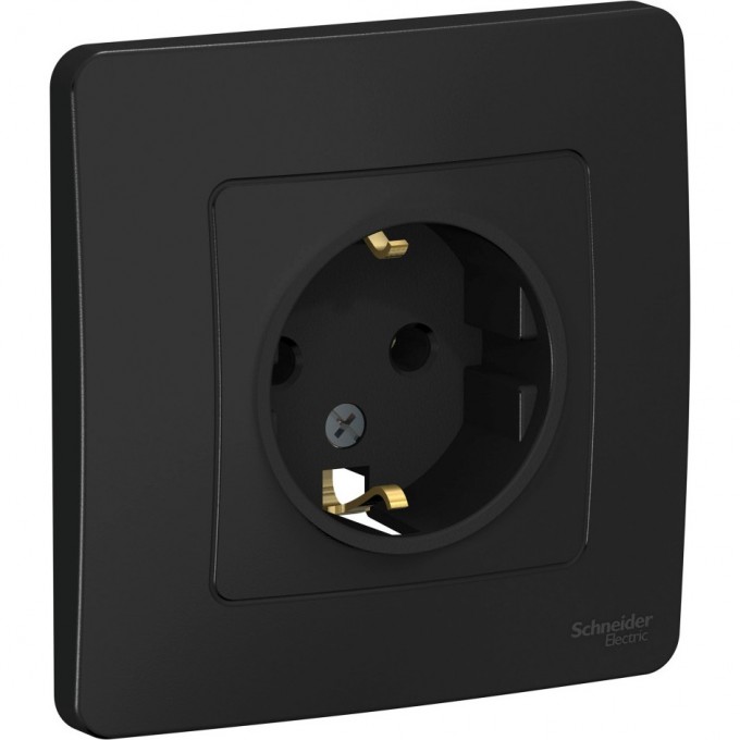 Розетка SCHNEIDER ELECTRIC BLANCA с/у, с заземлением, без шторок, 16А, 250В, антрацит BLNRS001016 Розетка SCHNEIDER ELECTRIC BLANCA с/у, с заземлением, без шторок, 16А, 250В, антрацит BLNRS001016