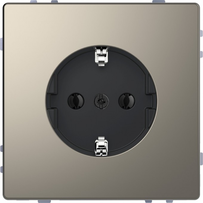 Розетка SCHNEIDER ELECTRIC MERTEN D-LIFE 16А, с заземлением, без шторок, никель MTN2301-6050 Розетка SCHNEIDER ELECTRIC MERTEN D-LIFE 16А, с заземлением, без шторок, никель MTN2301-6050