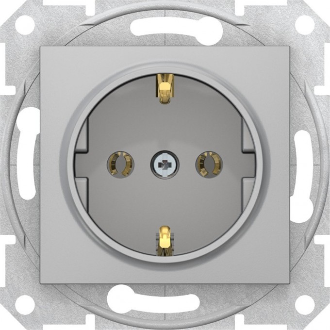 Розетка SCHNEIDER ELECTRIC SEDNA c з/к, без шторок, быстрозажимные контакты, алюминий SDN3001860 Розетка SCHNEIDER ELECTRIC SEDNA c з/к, без шторок, быстрозажимные контакты, алюминий SDN3001860