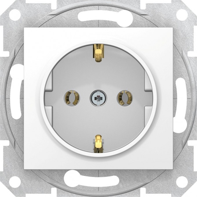 Розетка SCHNEIDER ELECTRIC SEDNA c з/к, без шторок, быстрозажимные контакты, белый SDN3001821 Розетка SCHNEIDER ELECTRIC SEDNA c з/к, без шторок, быстрозажимные контакты, белый SDN3001821