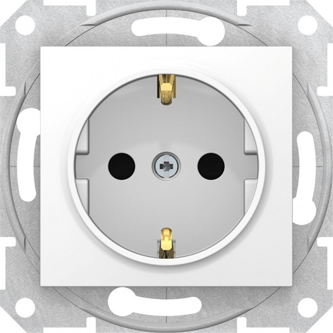 Розетка SCHNEIDER ELECTRIC SEDNA c з/к, со шторками, быстрозажимные контакты, белый SDN3001721 Розетка SCHNEIDER ELECTRIC SEDNA c з/к, со шторками, быстрозажимные контакты, белый SDN3001721