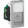 Розетка SCHNEIDER ELECTRIC UNICA MODULAR компьютерная,RJ45,одиночная, кат. 5е STP,1 модуль, алюминий NU341230