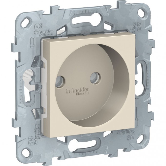 Розетка SCHNEIDER ELECTRIC UNICA NEW без заземления, со шторками, с винтовыми зажимами, 16 А, 250 В, бежевый NU503344 Розетка SCHNEIDER ELECTRIC UNICA NEW без заземления, со шторками, с винтовыми зажимами, 16 А, 250 В, бежевый NU503344