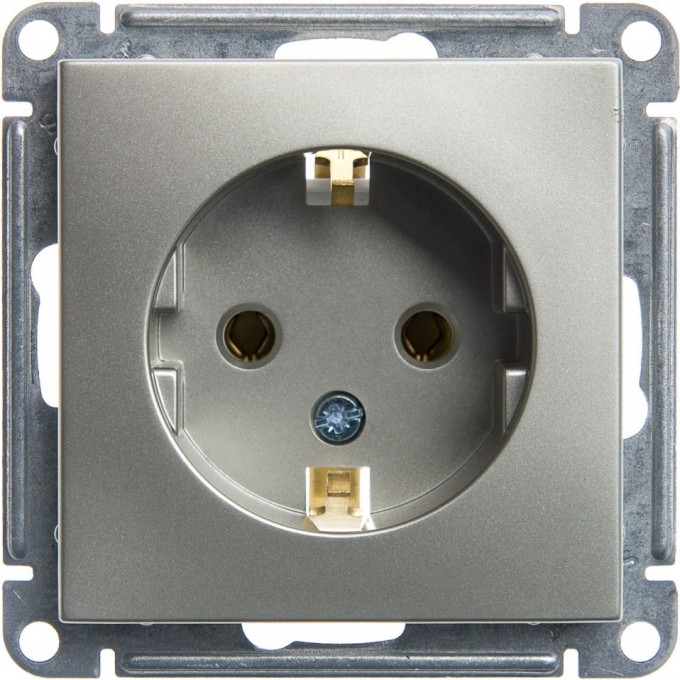 Розетка SCHNEIDER ELECTRIC W59 с заземлением без шторок, 16А, механизм, шампань RS16-154-4-86 Розетка SCHNEIDER ELECTRIC W59 с заземлением без шторок, 16А, механизм, шампань RS16-154-4-86