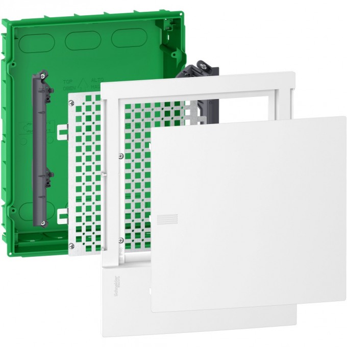 Щит встраиваемый мультимедийный SCHNEIDER ELECTRIC MINI PRAGMA с белой дверцей 2РЯДАх12МОД,IP40, IK07,Италия MIP212FU