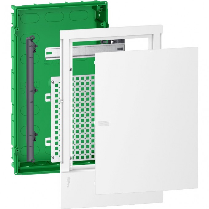 Щит встраиваемый мультимедийный SCHNEIDER ELECTRIC MINI PRAGMA с белой дверцей 3РЯДАх12МОД.,IP40,IK07,Италия MIP312FU