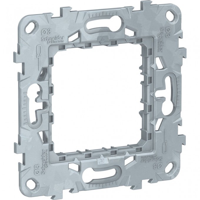 Суппорт SCHNEIDER ELECTRIC UNICA MODULAR ZAMAK 2 модуля NU7002 Суппорт SCHNEIDER ELECTRIC UNICA MODULAR ZAMAK 2 модуля NU7002