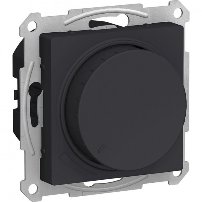 Светорегулятор (диммер) SCHNEIDER ELECTRIC ATLASDESIGN, поворотно-нажимной, LED, RC, 630Вт, механизм, карбон ATN001036 Светорегулятор (диммер) SCHNEIDER ELECTRIC ATLASDESIGN, поворотно-нажимной, LED, RC, 630Вт, механизм, карбон ATN001036
