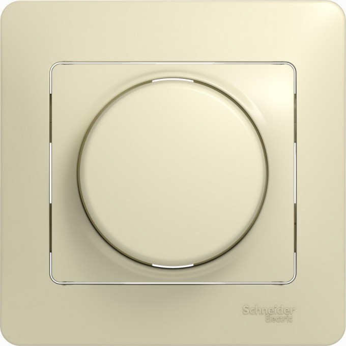 Светорегулятор (диммер) SCHNEIDER ELECTRIC GLOSSA, поворотно-нажимной, LED, RC, 630Вт, в сборе, бежевый GSL000237 Светорегулятор (диммер) SCHNEIDER ELECTRIC GLOSSA, поворотно-нажимной, LED, RC, 630Вт, в сборе, бежевый GSL000237