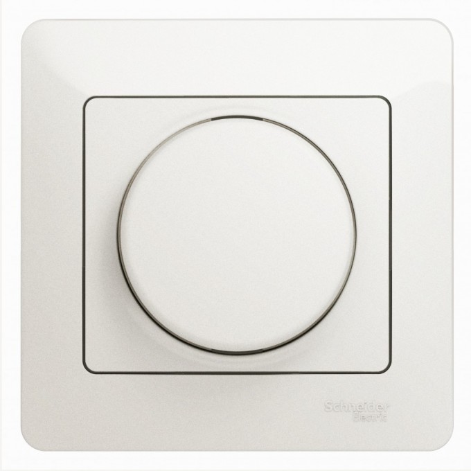 Светорегулятор (диммер) SCHNEIDER ELECTRIC GLOSSA, поворотно-нажимной, LED, RC, 630Вт, в сборе, перламутр GSL000637 Светорегулятор (диммер) SCHNEIDER ELECTRIC GLOSSA, поворотно-нажимной, LED, RC, 630Вт, в сборе, перламутр GSL000637