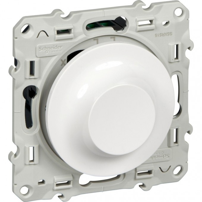 Светорегулятор (диммер) SCHNEIDER ELECTRIC ODACE поворотно-нажимной универсальный 4-400Вт, белый S52R512 Светорегулятор (диммер) SCHNEIDER ELECTRIC ODACE поворотно-нажимной универсальный 4-400Вт, белый S52R512