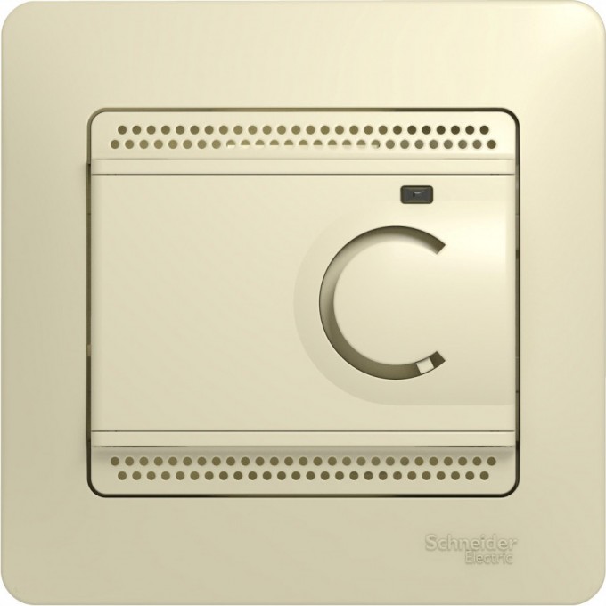 Термостат электрический SCHNEIDER ELECTRIC GLOSSA теплого пола с датчиком,от+5до+50°C,10A,в сборе, БЕЖЕВЫЙ GSL000235 Термостат электрический SCHNEIDER ELECTRIC GLOSSA теплого пола с датчиком,от+5до+50°C,10A,в сборе, БЕЖЕВЫЙ GSL000235