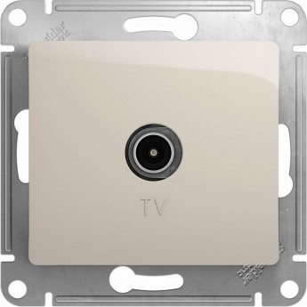TV антенна коннектор SCHNEIDER ELECTRIC GLOSSA, механизм, МОЛОЧНЫЙ