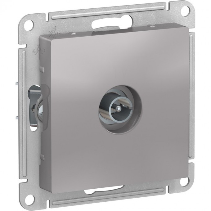 ТВ розетка SCHNEIDER ELECTRIC ATLASDESIGN коннектор, механизм, алюминий ATN000393 ТВ розетка SCHNEIDER ELECTRIC ATLASDESIGN коннектор, механизм, алюминий ATN000393