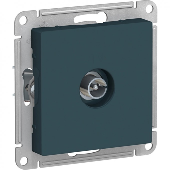 ТВ розетка SCHNEIDER ELECTRIC ATLASDESIGN коннектор, механизм, изумруд ATN000893 ТВ розетка SCHNEIDER ELECTRIC ATLASDESIGN коннектор, механизм, изумруд ATN000893