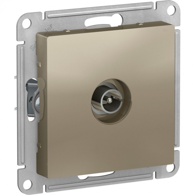 ТВ розетка SCHNEIDER ELECTRIC ATLASDESIGN коннектор, механизм, шампань ATN000593 ТВ розетка SCHNEIDER ELECTRIC ATLASDESIGN коннектор, механизм, шампань ATN000593
