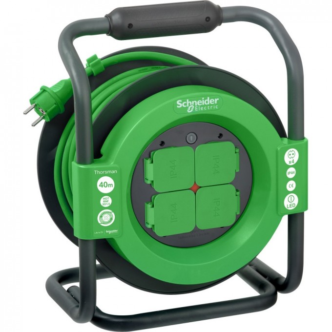 Удлинитель катушечный SCHNEIDER ELECTRIC THORSMAN 4 роз 40м 3х1.5 IP44 IMT33158 Удлинитель катушечный SCHNEIDER ELECTRIC THORSMAN 4 роз 40м 3х1.5 IP44 IMT33158