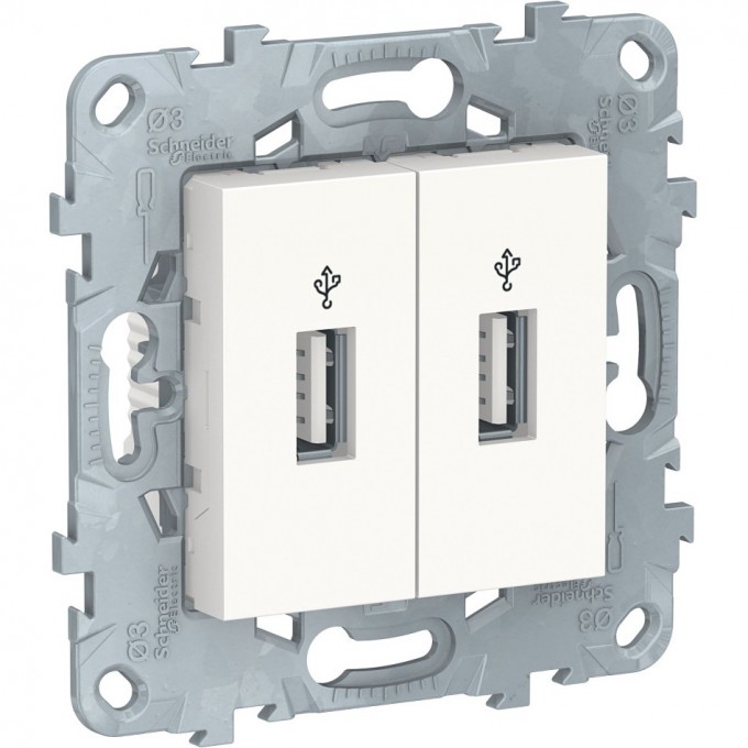 USB-коннектор SCHNEIDER ELECTRIC UNICA NEW, 2-местный, белый NU542718 USB-коннектор SCHNEIDER ELECTRIC UNICA NEW, 2-местный, белый NU542718